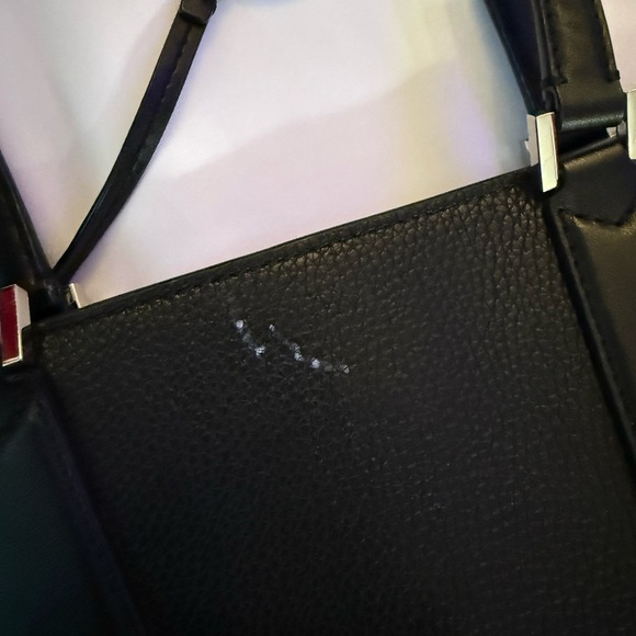 Michael Kors Black Structured Leather Tote - Picture 6 of 8